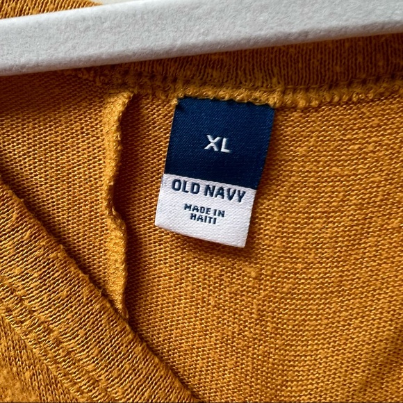 Mustard V-Neck Long Sleeve - Picture 3 of 5